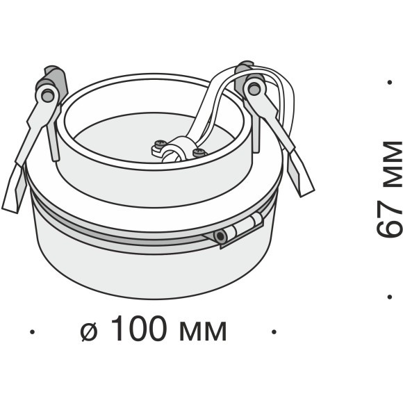 Встраиваемый светильник Technical DL2003-L12W