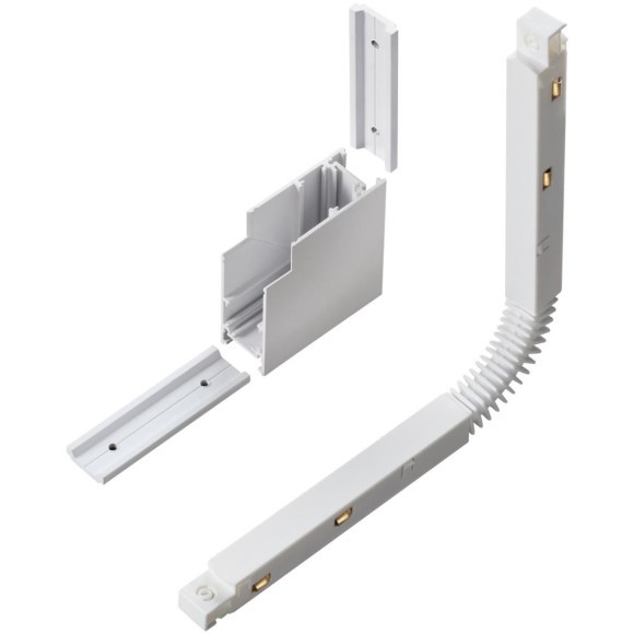 Соединитель питание+металл вертикальный с потолка на стену для шин Novotech Flum 135123 Соединитель питание+металл вертикальный с потолка на стену для шин Novotech Flum 135123