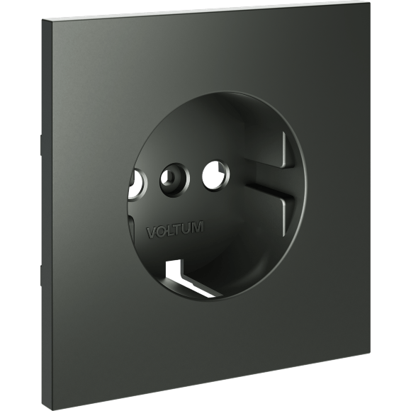 Накладка для розетки с заземлением, S70 (титан)