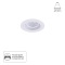 Точечный встраиваемый светильник ARTE LAMP TARF A2177PL-1WH