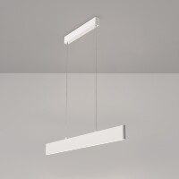 Линейный подвесной светильник Maytoni Step P010PL-L23W4K LED 23Вт 4000K 1600Лм 120° CRI80 белый матовый металлический корпус, макс. высота 100 см, двойной свет (вниз основной + вверх)