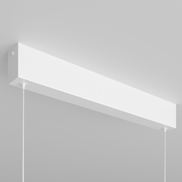 Линейный подвесной светильник Maytoni Step P010PL-L23W4K LED 23Вт 4000K 1600Лм 120° CRI80 белый матовый металлический корпус, макс. высота 100 см, двойной свет (вниз основной + вверх)