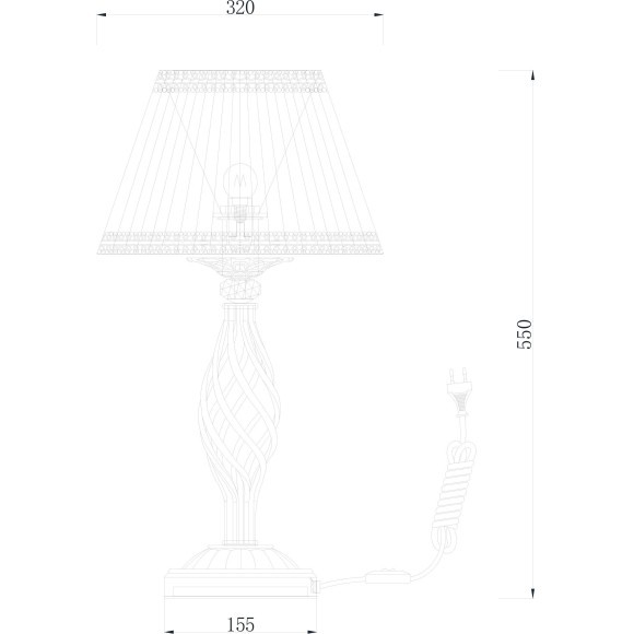 Декоративная настольная лампа Maytoni ARM247-00-G GRACE под лампу 1xE14 40W Декоративная настольная лампа Maytoni ARM247-00-G GRACE под лампу 1xE14 40W