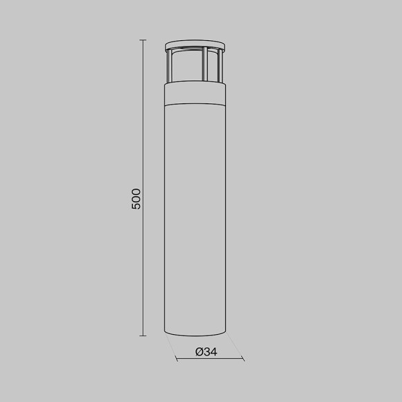 Уличный наземный светильник Maytoni O011FL-L6B Wolseley Road IP54 светодиодный LED 6W