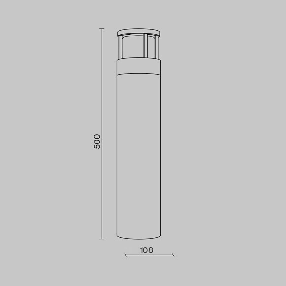 Уличный наземный светильник Maytoni O011FL-L6B Wolseley Road IP54 светодиодный LED 6W