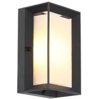 SL077.411.01 Светильник уличный настенный ST-Luce Черный/Белый LED 1*6W 3000K CUBISTA