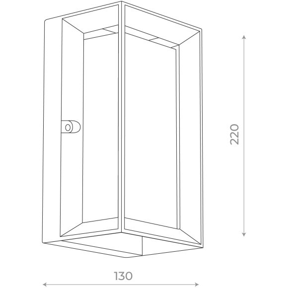 SL077.411.01 Светильник уличный настенный ST-Luce Черный/Белый LED 1*6W 3000K CUBISTA