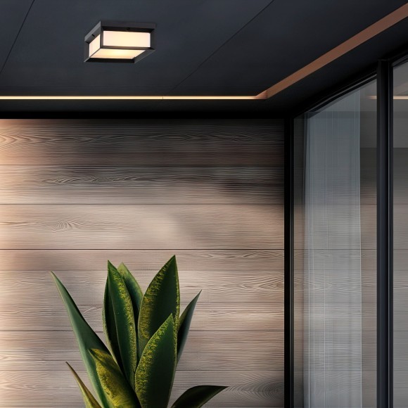 SL077.411.01 Светильник уличный настенный ST-Luce Черный/Белый LED 1*6W 3000K CUBISTA