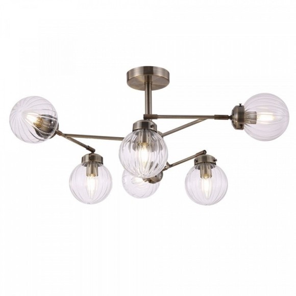 Люстра потолочная Freya FR5041PL-06BS Daisy под лампы 6xE14 40W