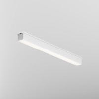 Maytoni Technical LL311002 Минималистичный накладной линейный 50 см LED-светильник в стиле хай-тек, 10 Вт, 4000К, CRI 90, 750 лм, 120°, 220V, металл белый матовый алюминий, рассеиватель белый акриловый, 500x35x35мм