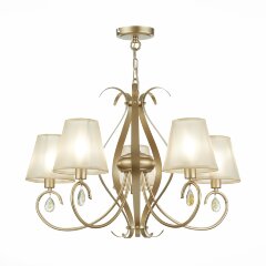 SLE111403-05 Светильник подвесной Шампань/Шампань E14 5*40W FOGGIA SLE111403-05 Светильник подвесной Шампань/Шампань E14 5*40W FOGGIA