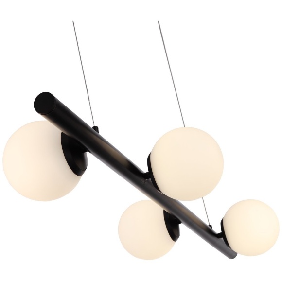 SL395.403.04 Люстра подвесная ST-Luce Черный/Белый LED 4*8W 4000K DONOLO