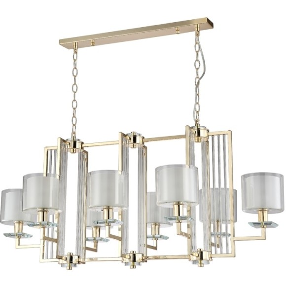 Люстра Crystal Lux NICOLAS SP8 L1000 GOLD/WHITE Люстра Crystal Lux NICOLAS SP8 L1000 GOLD/WHITE