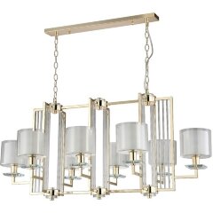 Люстра Crystal Lux NICOLAS SP8 L1000 GOLD/WHITE Люстра Crystal Lux NICOLAS SP8 L1000 GOLD/WHITE