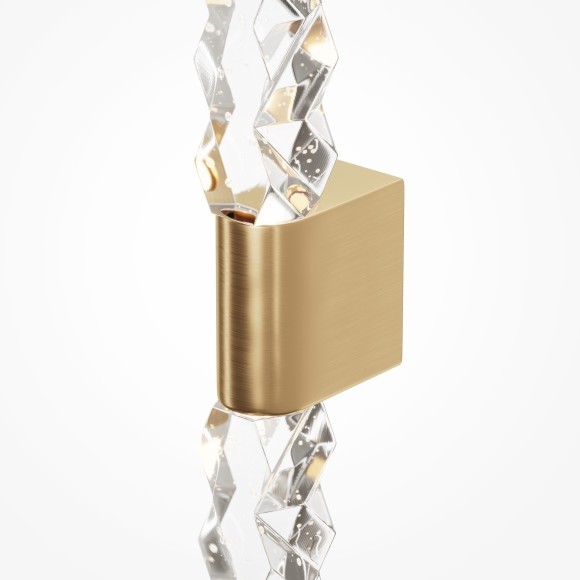 Золотой светодиодный настенный светильник (бра) без выключателя на корпусе, 5Вт, 3000К, 300лм Maytoni Selemo MOD328WL-L5BS3K