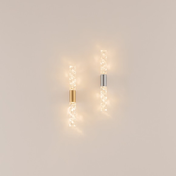 Золотой светодиодный настенный светильник (бра) без выключателя на корпусе, 5Вт, 3000К, 300лм Maytoni Selemo MOD328WL-L5BS3K