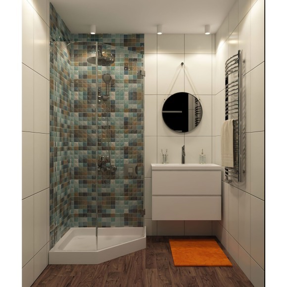 DK3007-WH Накладной светильник влагозащ., IP 44, 15 Вт, GU10, белый, алюминий