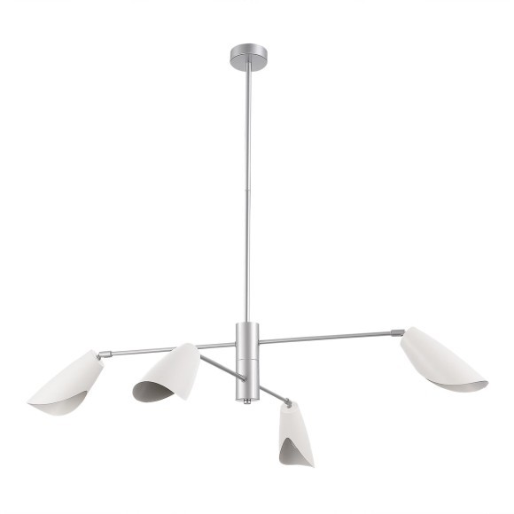 SLE1254-103-04 Светильник подвесной Серебристый/Белый E14 4*60W ALTON SLE1254-103-04 Светильник подвесной Серебристый/Белый E14 4*60W ALTON