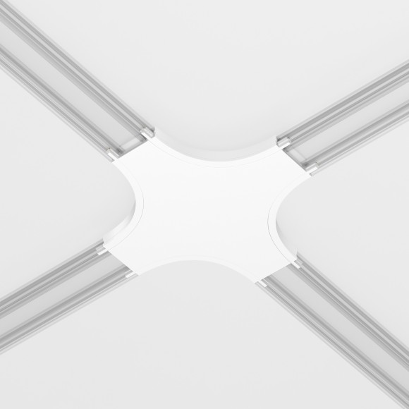 Коннектор Х-образный для накладного плоского шинопровода Maytoni Radity TRA084CX-11W
