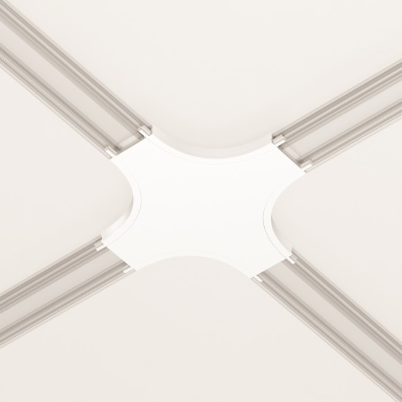 Коннектор Х-образный для накладного плоского шинопровода Maytoni Radity TRA084CX-11W