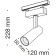 TR019-2-10W3K-B Трековый магнитный светодиодный светильник Maytoni Gravity CRI90+ 3000К 850Лм 24° 9Вт