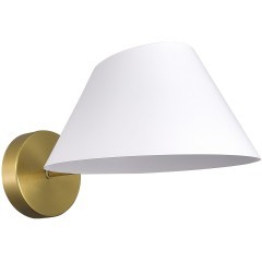 SLE1253-311-01 Светильник настенный Латунь/Белый E14 1*60W NORBI