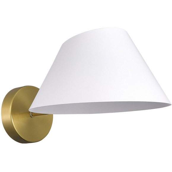SLE1253-311-01 Светильник настенный Латунь/Белый E14 1*60W NORBI