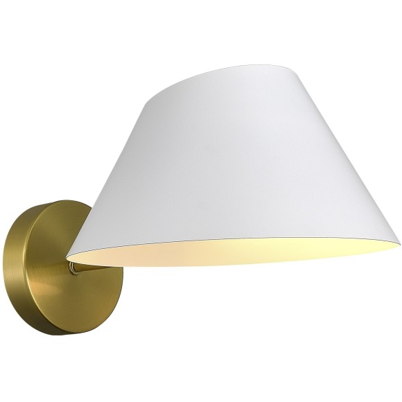 SLE1253-311-01 Светильник настенный Латунь/Белый E14 1*60W NORBI