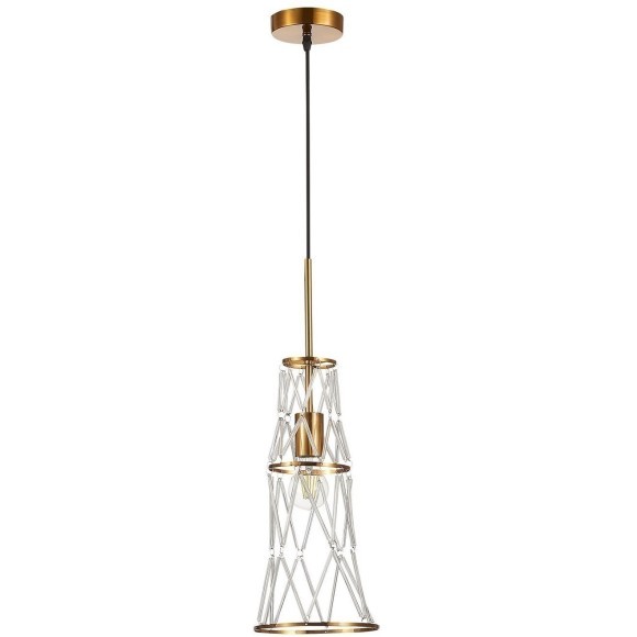 SL1016.203.01 Светильник подвесной ST-Luce Золотистый/Золотистый, Прозрачный E27 1*60W NARRIO