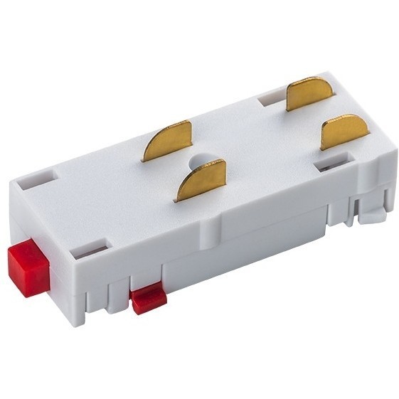 Прямой соединитель питания белый TETA PRO 220V Lightstar 505106