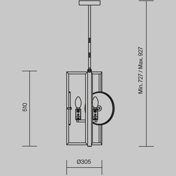 Подвесной светильник Maytoni MOD099PL-03G