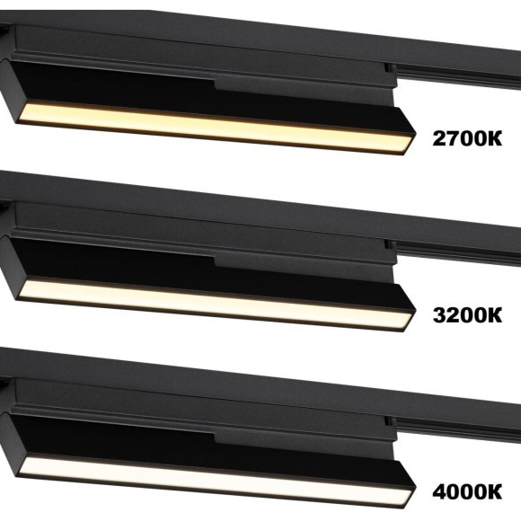 359753 Светильник однофазный трехжильный трековый с переключ. цв. температуры Novotech IP20 LED 6W 220V 2700К/3200К/4000К EOS