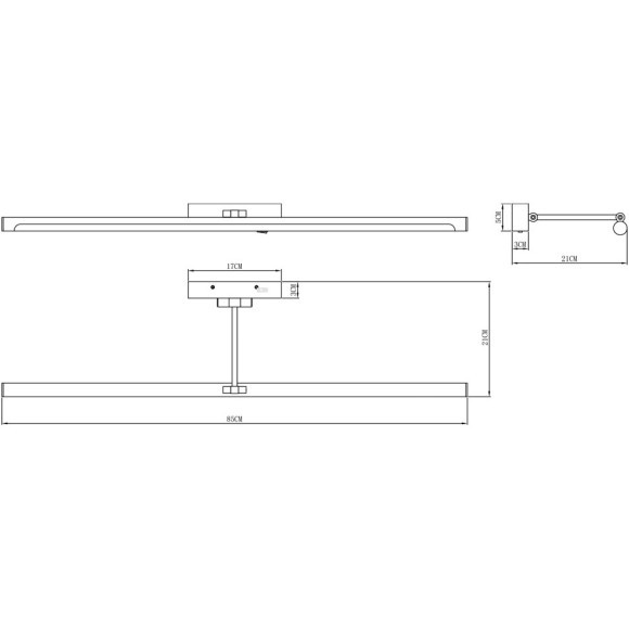Подсветка для картин Arte Lamp HARRISON A1716AP-1AB