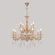 ELIZABETH SP8+4 BRASS 4320/312 Crystal Lux Классическая люстра латунного цвета с прозрачными стеклянными элементами, 12 x E14 до 60 Вт, Ø837 мм, H2814 мм, IP20, 220 В