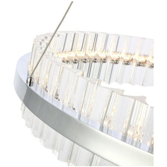 SL383.123.01 Светильник подвесной ST-Luce Хром/Прозрачный LED 1*60W 3000K CHERIO