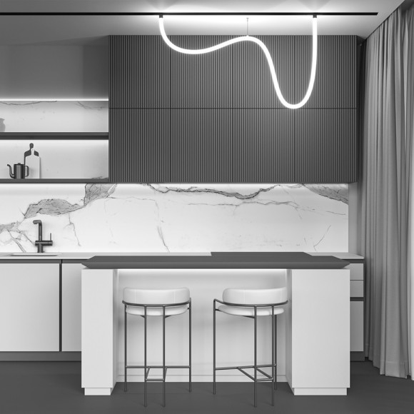 TR101-2-50W4K-B Трековый магнитный светодиодный светильник Maytoni Exility CRI90+ 4000К 2900Лм 360° 50Вт