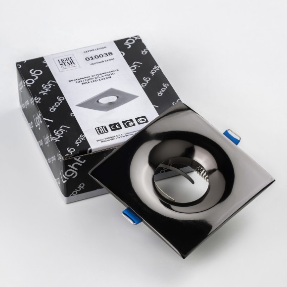 Встраиваемый светильник Lightstar 10038 Levigo под лампу 1xGU10 50W Встраиваемый светильник Lightstar 10038 Levigo под лампу 1xGU10 50W