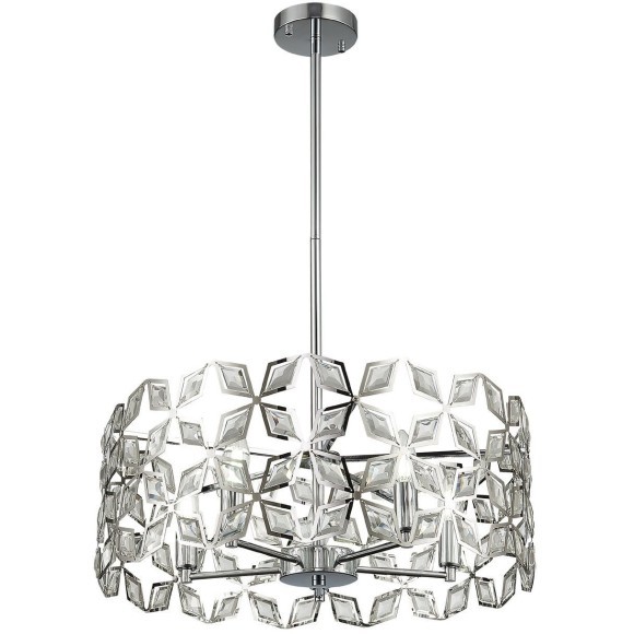 SL1104.103.05 Светильник подвесной ST-Luce хром/прозрачный E14 5*60W CASTO