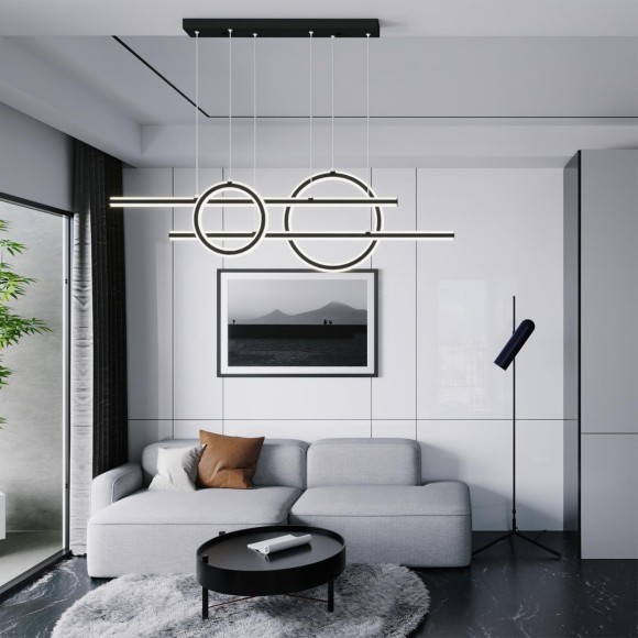 Светильник подвесной диммируемый, в комплекте пульт 4000К 116W Novotech ONDO 359183 Светильник подвесной диммируемый, в комплекте пульт 4000К 116W Novotech ONDO 359183