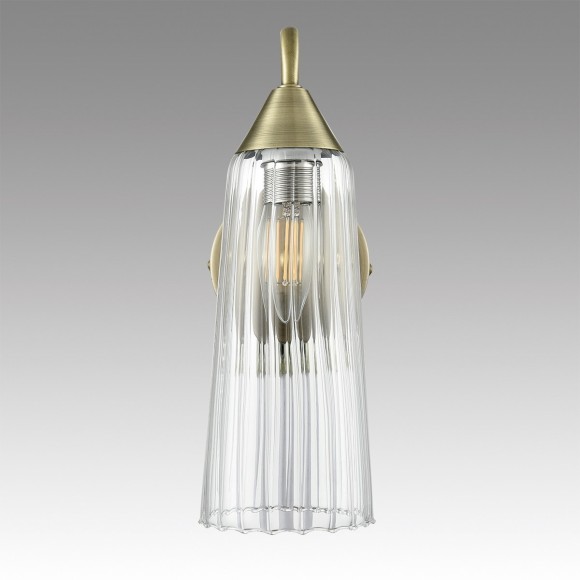 6584/1W MODERNI LN24 бронза/прозрачный, металл/стекло Бра E14 1*40W 220V DOLIANA