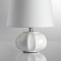 8145/1T MODERNI LN25 белый, керамика/текстиль Настольная лампа Е27 1*60W 220V HAMA