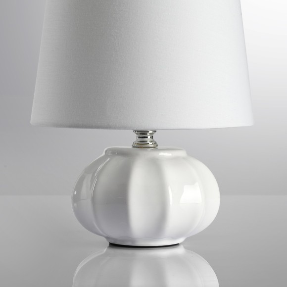 8145/1T MODERNI LN25 белый, керамика/текстиль Настольная лампа Е27 1*60W 220V HAMA