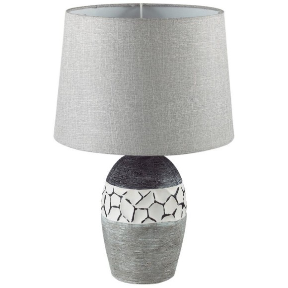 8118/1T COMFI LN25 серый, керамика/текстиль Настольная лампа E27 1*60W 220V AVALONA