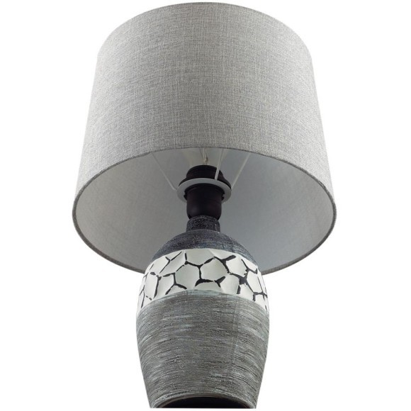 8118/1T COMFI LN25 серый, керамика/текстиль Настольная лампа E27 1*60W 220V AVALONA
