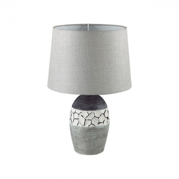 8118/1T COMFI LN25 серый, керамика/текстиль Настольная лампа E27 1*60W 220V AVALONA