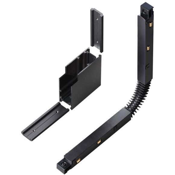 Соединитель питание+металл вертикальный с потолка на стену для шин Novotech Flum 135124