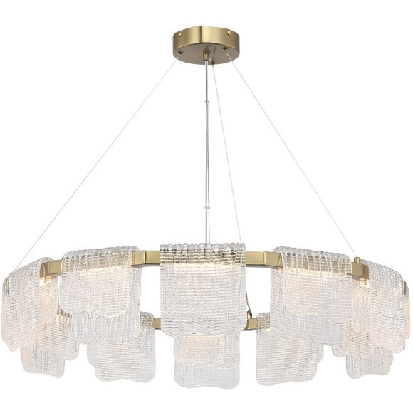 SL6021.203.66 Светильник подвесной ST-Luce золотистый/прозрачный LED 1*66W 4000K VOILE SL6021.203.66 Светильник подвесной ST-Luce золотистый/прозрачный LED 1*66W 4000K VOILE