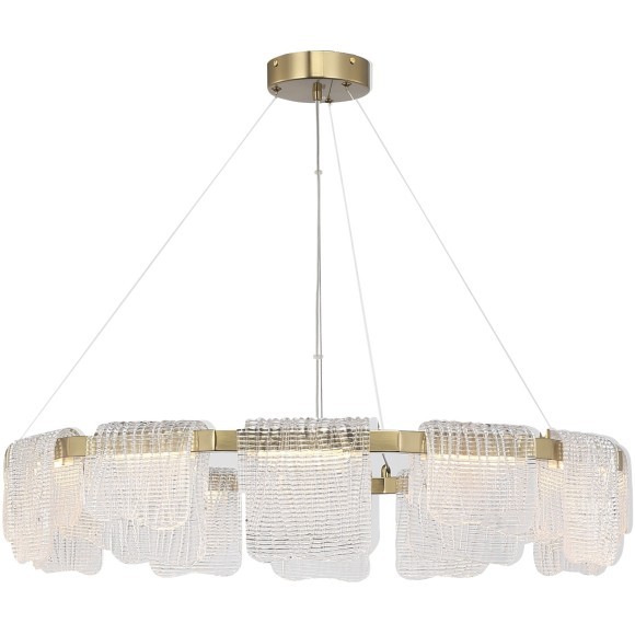 SL6021.203.66 Светильник подвесной ST-Luce золотистый/прозрачный LED 1*66W 4000K VOILE SL6021.203.66 Светильник подвесной ST-Luce золотистый/прозрачный LED 1*66W 4000K VOILE