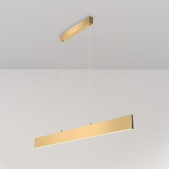Линейный подвесной светильник Maytoni Step P010PL-L30G4K LED 30Вт 4000K 2200Лм 120° CRI80 золотой матовый металлический корпус, макс. высота 1185 мм, двойной свет (вниз основной + вверх) Линейный подвесной светильник Maytoni Step P010PL-L30G4K LED 30Вт 4000K 2200Лм 120° CRI80 золотой матовый металлический корпус, макс. высота 1185 мм, двойной свет (вниз основной + вверх)