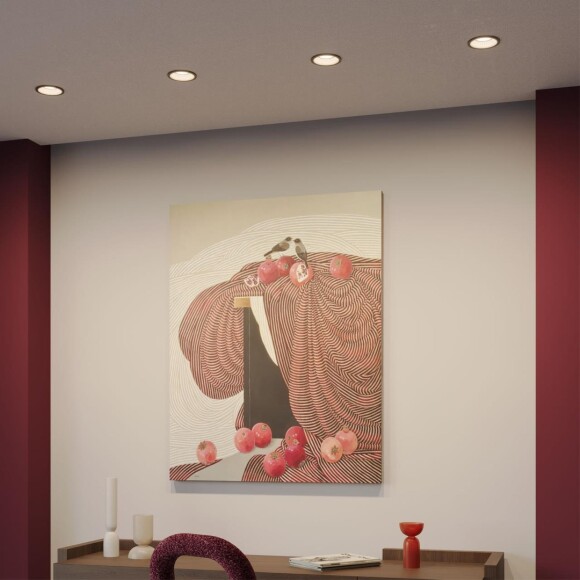 359876 WIR NT26 000 черный Светильник встраиваемый с переключателем цв. температуры IP20 LED 12W 100-265V 3000К/4000К/6000К CLARTE